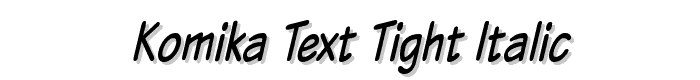 Komika Text Tight Italic font